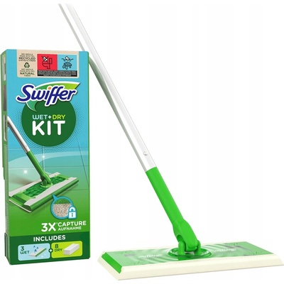 Swiffer Sweeper štartovacia sada s 1 x násada + 8 x prachovka + 3 x čistiacimi obrúskami