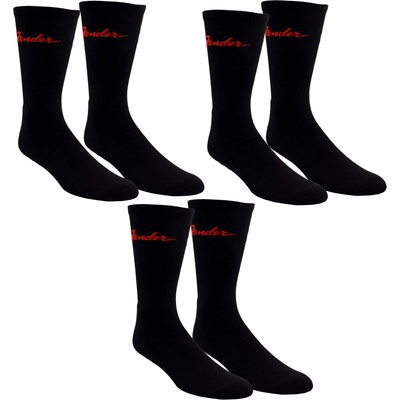 Perri´s socks чорапи (комплект от 3 чифта) perri´s socks - fender classic fender crew - ЧЕРНО - fga372-001