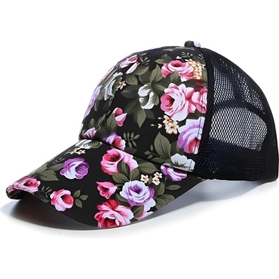 HARAHU Кепе Цветя - Черно kp4787 (4787)