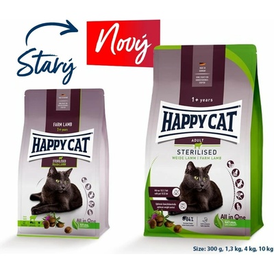 Happy Cat Sterilised Weide-Lamm 1,3 kg