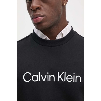 Calvin Klein Памучен суичър Calvin Klein в черно с принт K10K112956 (K10K112956)