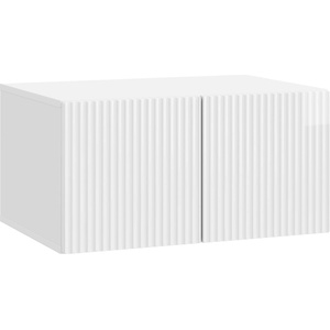 vidaXL Стенно монтиран ТВ шкаф 59, 5 x 41 x 30 см Бял гланц (898509)