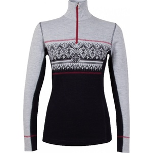 Dale of Norway Дамски вълнен пуловер Dale of Norway Women's Moritz Sweater Merino jumper - Navy / White / Raspberry (105-2429-0213)