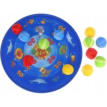 Goki Terč na suchý zip s 12 míčky Oceán