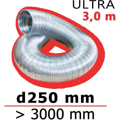 Mikawi Flextube Ultra Flexibilní hliníkové potrubí 250 mm x 3000 mm 59-1880 – Zboží Dáma