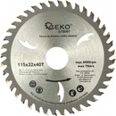 GEKO Kotouč pilový vidiový s otvory, 115x22x40T