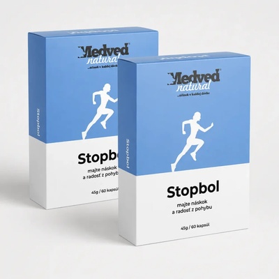 Medveď Natural Stopbol 2 x 60 softgelových kapslí