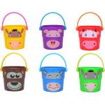 Chipolino Детска играчка Кофички Chipolino 6 броя - с животни за подреждане, 12+ месеца (KAYDIG025KA219)