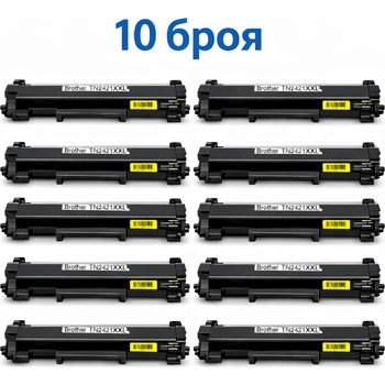 Compatible Тонер касета Brother TN-2421 XXL сет 10 броя Съвместими