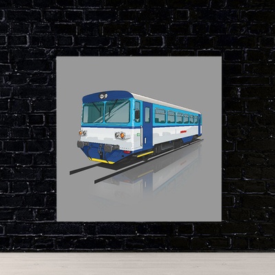 IMPAR Obraz 810 modrá (Rozměr obrazu: 70x70)