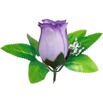 Umelá ruža puk - fialová