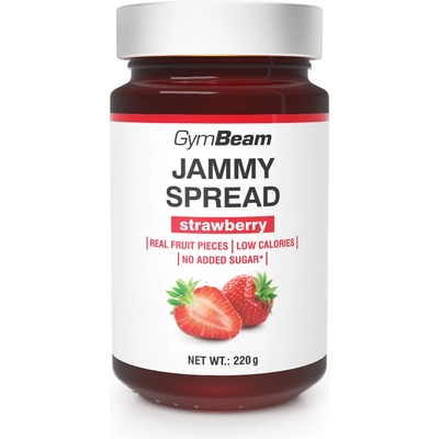 GymBeam Jammy Spread Jahoda 220 g