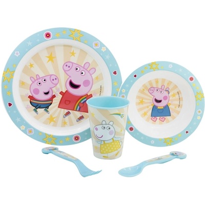 Stor Комплект за хранене Stor - Micro, Peppa Core, 5 части (41260)