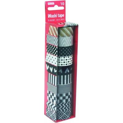 Sense Декоративно тиксо Sense - Washi Tape, 10 броя (28070)