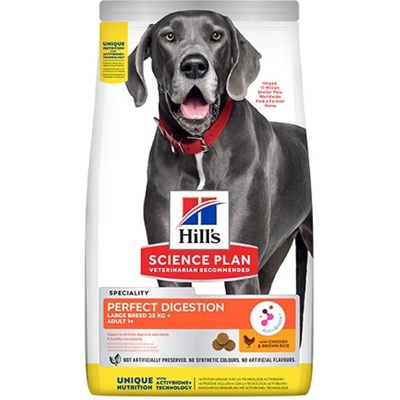 Hill's Hills Science Plan Adult Perfect Digestion Large Breed за отлично храносмилане за кучета от едрите породи над 11+3kg