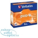 Verbatim DVD-R 4,7GB 16x, AZO, slim box, 5ks (43519)
