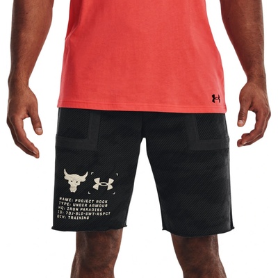 Under Armour pánské kraťasy UA Pjt Rk Q2 Hvywt Terry Sts-BLK