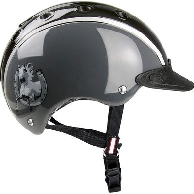 CASCO Helma Nori Horseshoe grey horseshoe shiny – Zboží Mobilmania