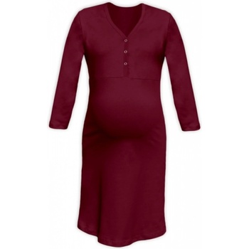 Jožánek tehotenská dojčiace nočná košeľa Pavla 3/4 bordó