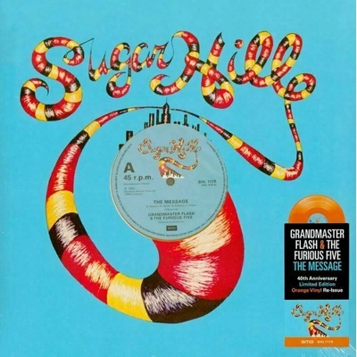 Grandmaster Flash & The Furious Five - The Message (45 RPM) (40th Anniversary) (Limited Edition) (Reissue) (Orange Coloured) (12" SP) (4050538834727)