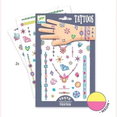 DJECO - Комплект детски татуировки - Бижутата на Джени (DJ09587)
