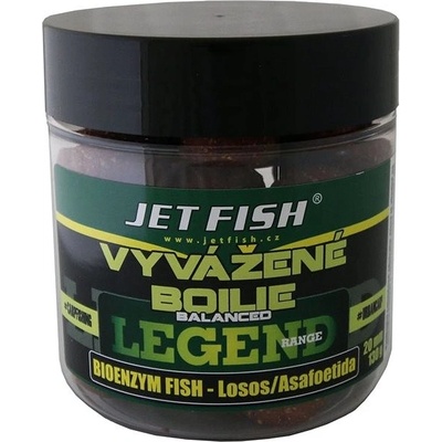 Jet Fish Vyvážené boilies Legend Range Bioenzym Fish + Losos/Asafoetida 130g 20mm
