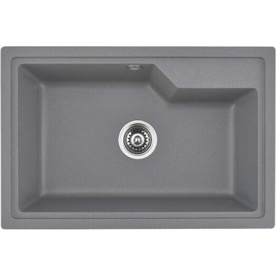 Inter Ceramic Гранитна мивка за вграждане ICGS 8315 Gray (ICGS 8315 GRAY)