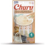 Inaba Foods Churu Пюре котешка храна с сьомга 4 x 14 г