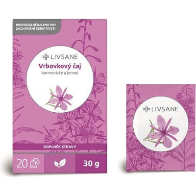 LIVSANE čaj vrbovkový 20 x 1,5 g