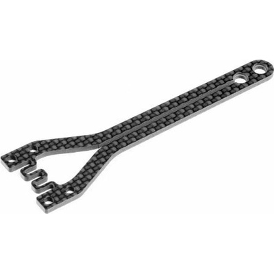 Xray X4'23 GRAPHITE UPPER DECK SPLIT FRONT WAVE 1.6MM