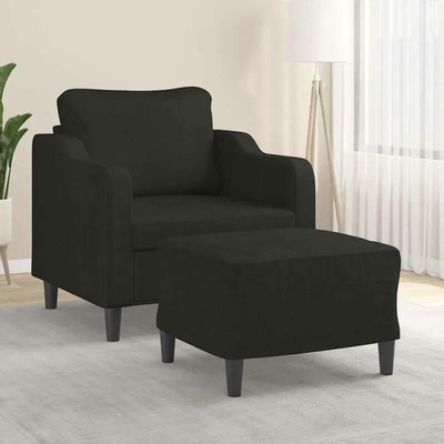 vidaXL 11461.3201131 s podnožkou černé 60 cm textil