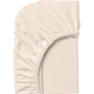 Дилиос Долен чаршаф с ластик 160/200/25 см екрю памучно трико