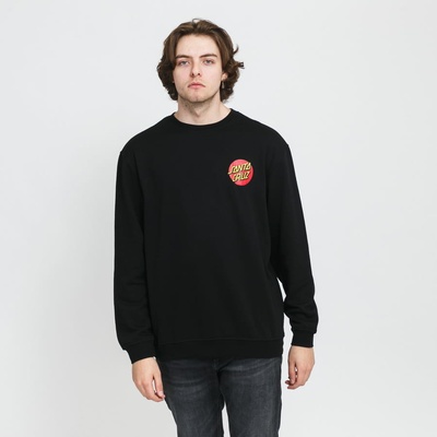Santa Cruz Classic Dot Chest Crew black