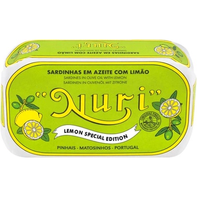 Nuri Portugalské sardinky v olivovom oleji s citrónom 125 g