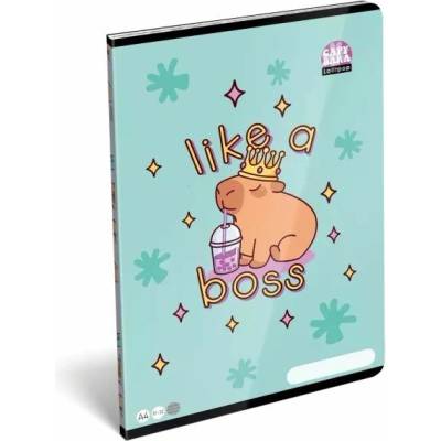 Lollipop Capybara Linajkový zošit A4 4. ročník