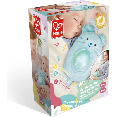 Hape Интерактивна играчка, Hape, Музикална плюшена лампа за сън, Мишле, 23 x 15.5 x 9 см (H0113)