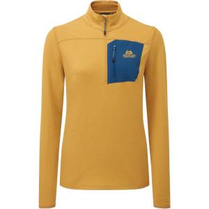 Mountain Equipment Дамски поларен пуловер Mountain Equipment Women's Lumiko Zip-T Fleece jumper - Butterscotch / Maj - размер 40 (EU) (105-7226-0114)