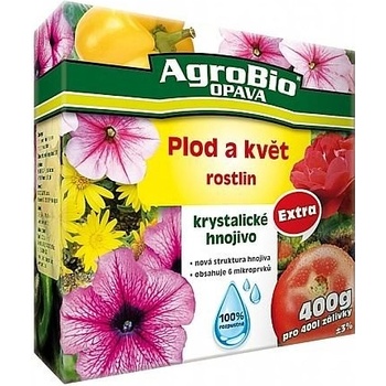 AgroBio Krystalické hnojivo Extra - Plod a květ 400 g