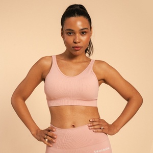GymBeam BeastPink Спортен сутиен Hyper Pink S