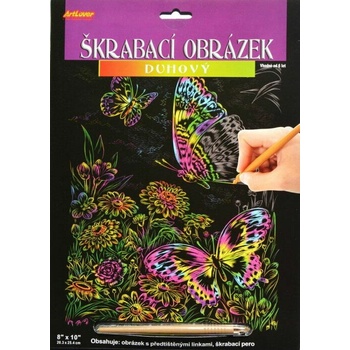 SMT Škrabací obrázok dúhový viac druhov