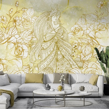 Image 1 of Art Gift Decor Фототапет рози в екрю