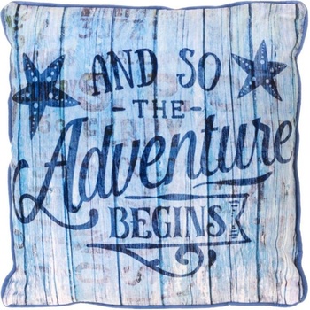 Nexos 86407 vankúš so vzhľadom modrého dreva 40x40