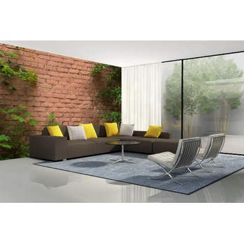 DIMEX ART s. r. o Самозалепваща се флизелинова фототапета обрасла тухлена стена 375 x 250 см