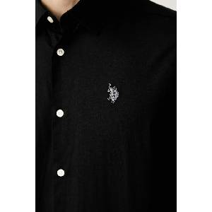 U. S. Polo Assn U. S. Polo Assn. риза мъжка с добавен лен LINEN BLEND SS (MUP3254)