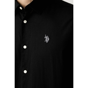 U. S. Polo Assn U. S. Polo Assn. риза мъжка с добавен лен LINEN BLEND SS (MUP3254)