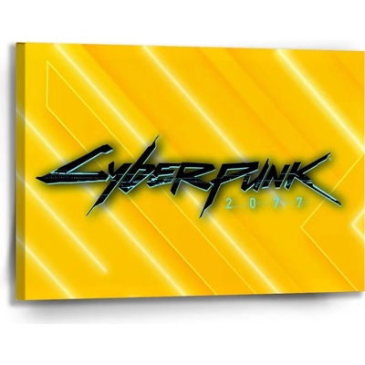 Sablio Obraz Cyberpunk 2077 Žltý - 90x60 cm