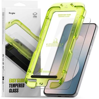 Ringke Протектор за дисплей - Ringke Easy Slide Tempered Glass (2 pack) - Samsung Galaxy S25 FE - Прозрачен