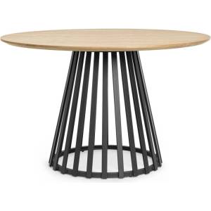 Bizzotto Кръгла маса Cillian черно/натурал D120 cm (0732247)