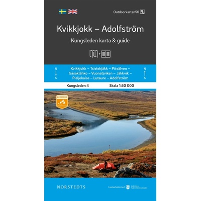 Mapa a průvodce KUNGSLEDEN 4 Kvikkjokk - Adolfstrom 1:50 000