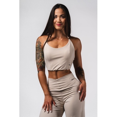 Nebbia Deni x Sportovní tank top 309 cream